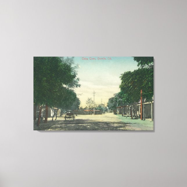 View of ChinatownOroville, CA Canvas Print (Front)