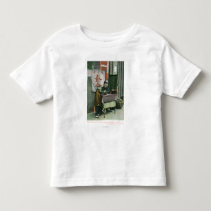 View of Chinese Fortune Teller at Desk Toddler T-Shirt