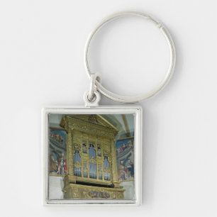 View of church organ, c.1590 key ring