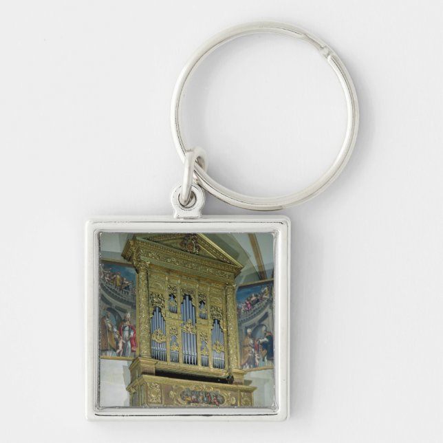 View of church organ, c.1590 key ring (Front)