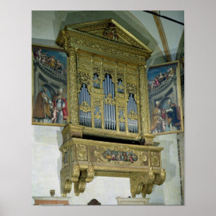 View of church organ, c.1590 poster