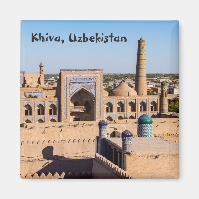 View of Citadel Kunya-ark - Khiva, Uzbekistan Magnet (Front)