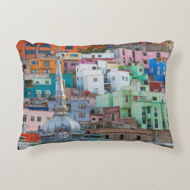 View of city buildings decorative cushion (Front)