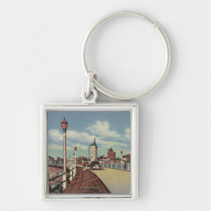 View of City from Rainbow Pier Key Ring