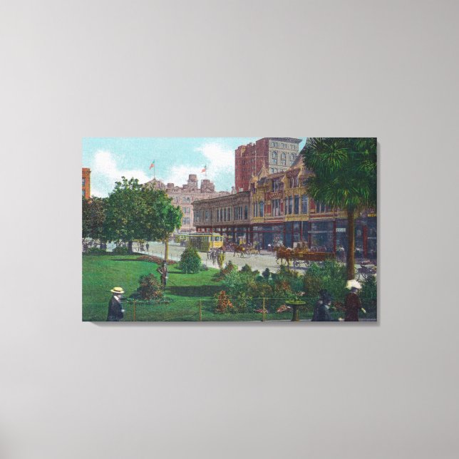 View of City Hall ParkOakland, CA Canvas Print (Front)