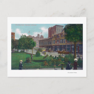 View of City Hall ParkOakland, CA Postcard