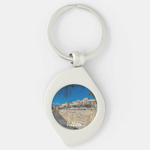 View of city wall and harbor in Valletta Key Ring