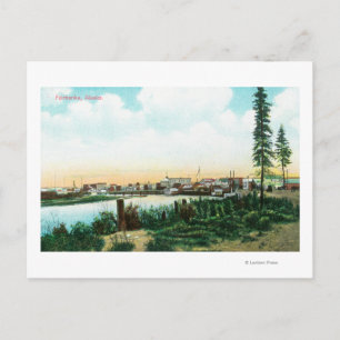 View of CityFairbanks, AK Postcard