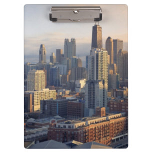 View of cityscape with fantastic light clipboard