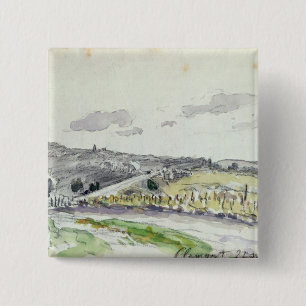 View of Clamart, 1864 15 Cm Square Badge