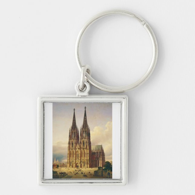 View of Cologne Cathedral Gothic majesty Key Ring (Front)