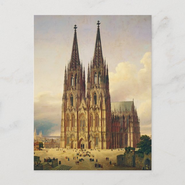 View of Cologne Cathedral Gothic majesty Postcard (Front)
