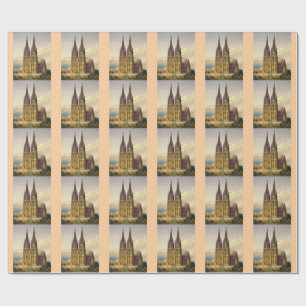 View of Cologne Cathedral Gothic majesty Wrapping Paper
