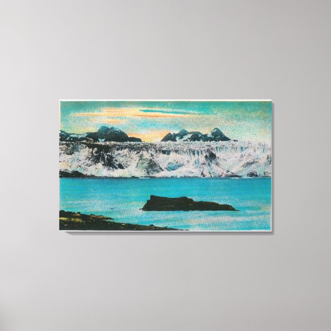View of Columbia Glacier, Alaska Canvas Print (Front)