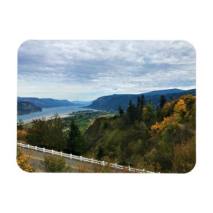 View of Columbia River, Columbia River Gorge, OR Magnet