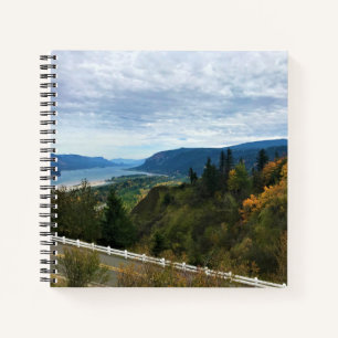 View of Columbia River, Columbia River Gorge, OR Notebook