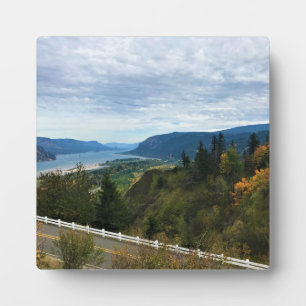 View of Columbia River, Columbia River Gorge, OR Plaque
