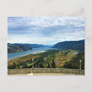 View of Columbia River, Columbia River Gorge, OR Postcard