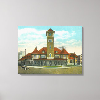View of Congress Street from the Fidelity Canvas Print