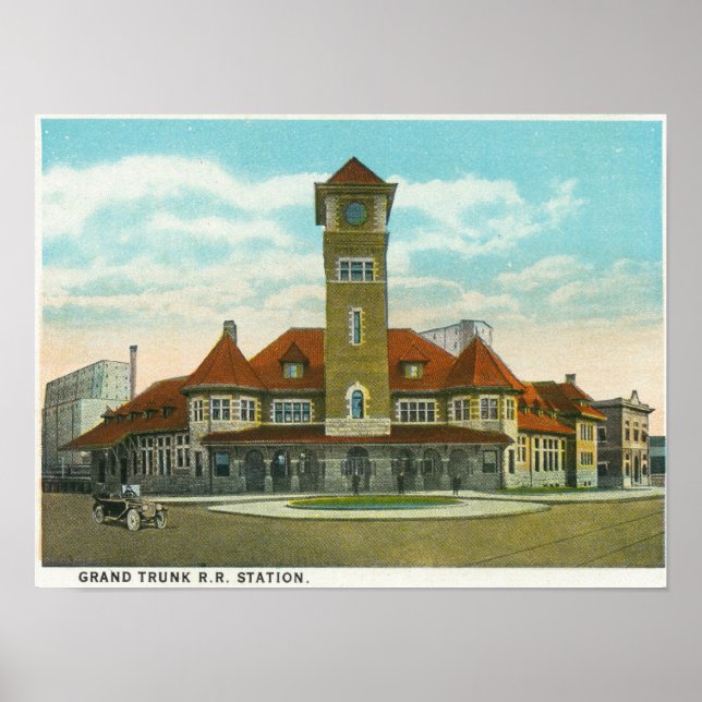 View of Congress Street from the Fidelity Poster (Front)