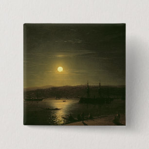 View of Constantinople 15 Cm Square Badge