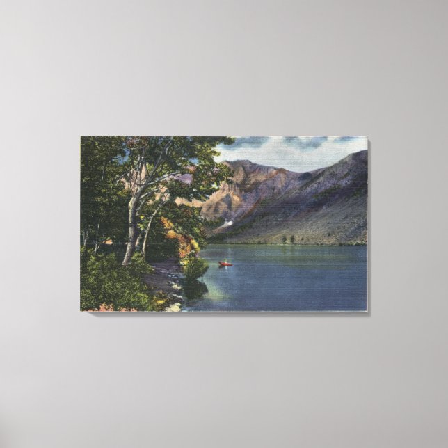 View of Convict Lake in the High Sierra Canvas Print (Front)