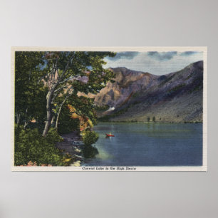 View of Convict Lake in the High Sierra Poster