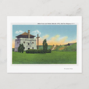 View of Corps de Garde in Old French Castle Postcard
