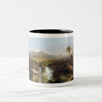View of Cotopaxi, Ecuador, Frederick Edwin Church Two-Tone Coffee Mug