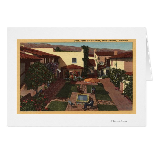 View of De la Guerra Patio & Shops (Front Horizontal)
