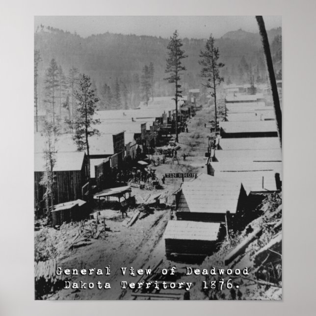 View of Deadwood SD in 1876 Poster (Front)