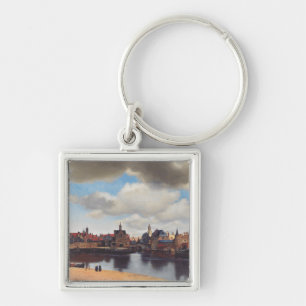 View of Delft by Johannes Vermeer Key Ring