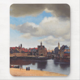 View of Delft by Johannes Vermeer Mouse Mat