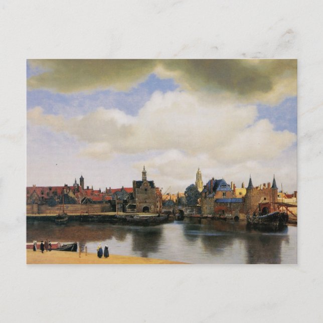 View of Delft by Johannes Vermeer Postcard (Front)