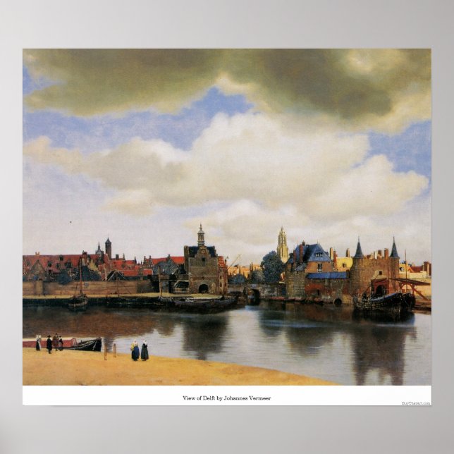 View of Delft by Johannes Vermeer Poster (Front)
