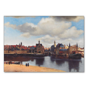 View of Delft by Johannes Vermeer Table Number