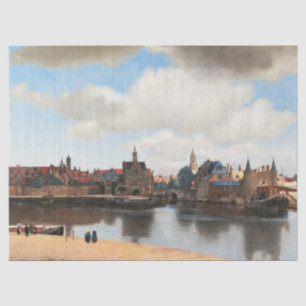 View of Delft by Johannes Vermeer Tissue Paper