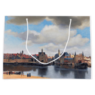 View of Delft, Johannes Vermeer, 1659-1660 Large Gift Bag