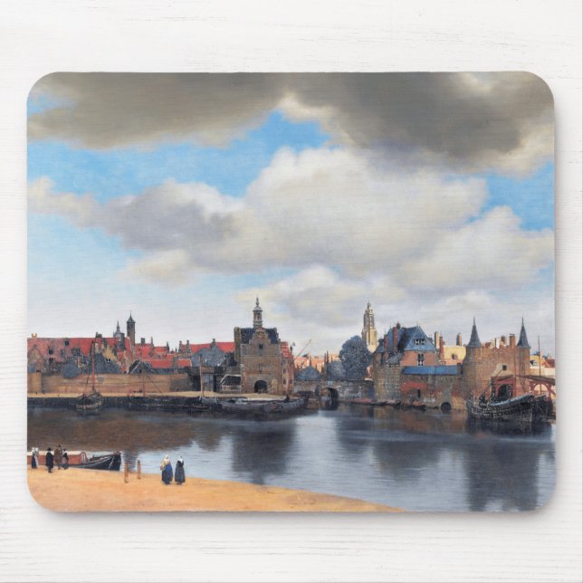 View of Delft, Johannes Vermeer, 1659-1660 Mouse Mat (Front)