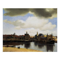 View of Delft Johannes Vermeer Glossy