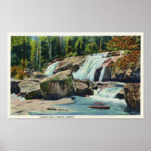View of Diana's Bath Poster