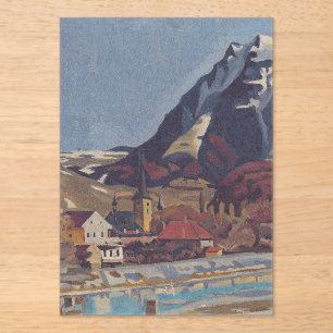 View of Dolný Kubín by Arnold Peter Weisz Acrylic Invitations