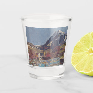 View of Dolný Kubín by Arnold Peter Weisz Shot Glass