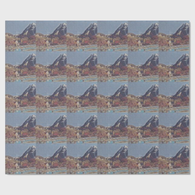View of Dolný Kubín by Arnold Peter Weisz Wrapping Paper (Flat)