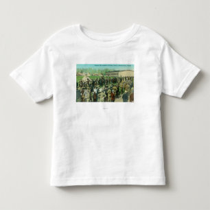 View of Drafted Soldiers Reporting for Duty Toddler T-Shirt