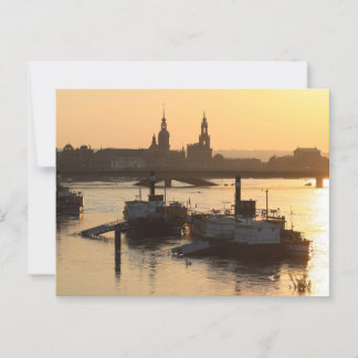 View of Dresden Cityscape from the Bridge Postcard