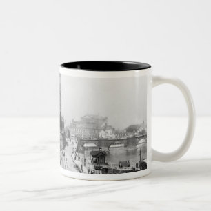 View of Dresden from the Bruehlsche Terrasse Two-Tone Coffee Mug