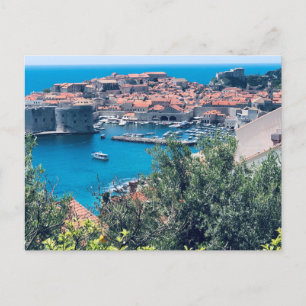View of Dubrovnik Old Town, Croatia Postcard