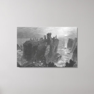 View of Dunottar Castle, near Stonehaven Canvas Print