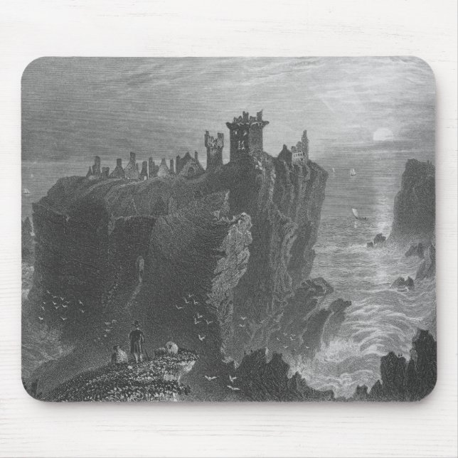 View of Dunottar Castle, near Stonehaven Mouse Mat (Front)